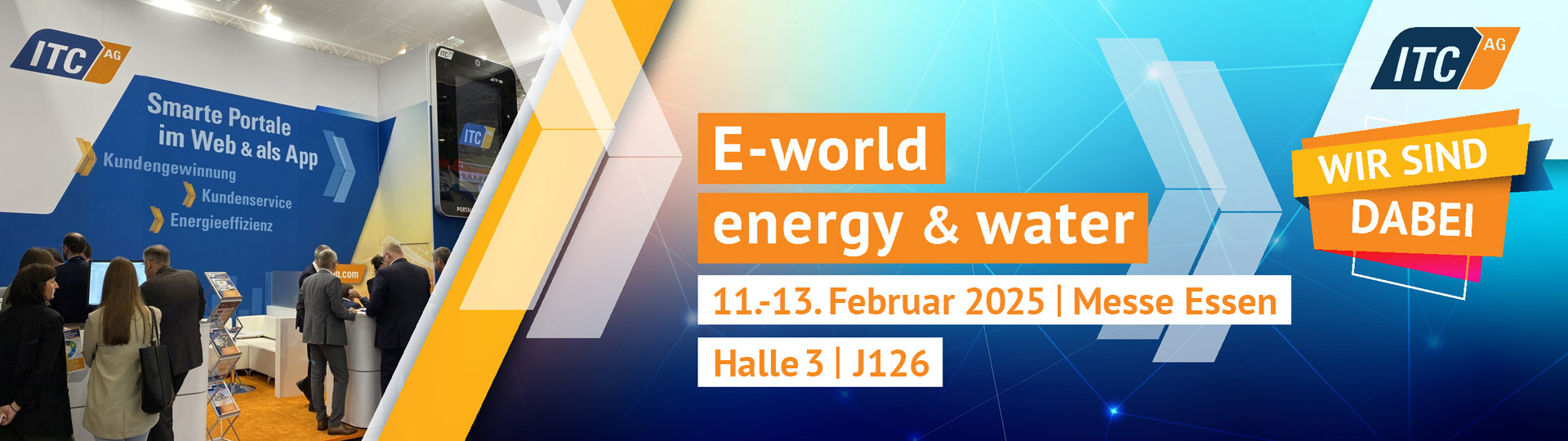 Zur E-world 2024 finden Sie die ITC AG in Halle 3, Stand J126.